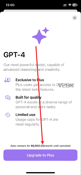【ChatGPT】如何开通尼日利亚特殊渠道ChatGPT4.0 plus(成本大约46人民币)